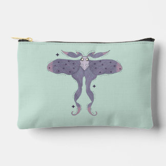 Pochette À Accessoires Papillon Violet Fantaisiste avec Étoiles Mystiques
