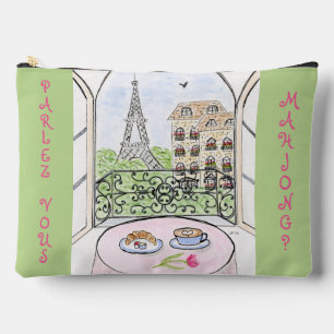 Pochette À Accessoires Paris et tour Eiffel MAHJONG fantaisiste