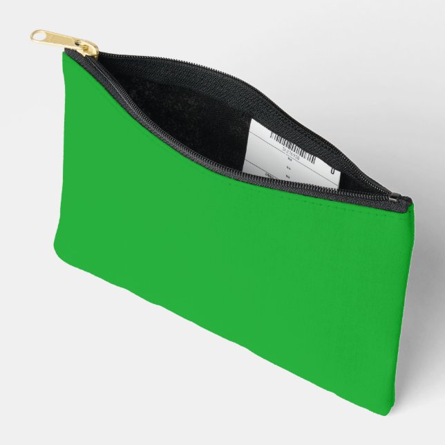 Pochette À Accessoires Parrot Vert Impression Couper Coudre Petit Accesso (Ouvrir)