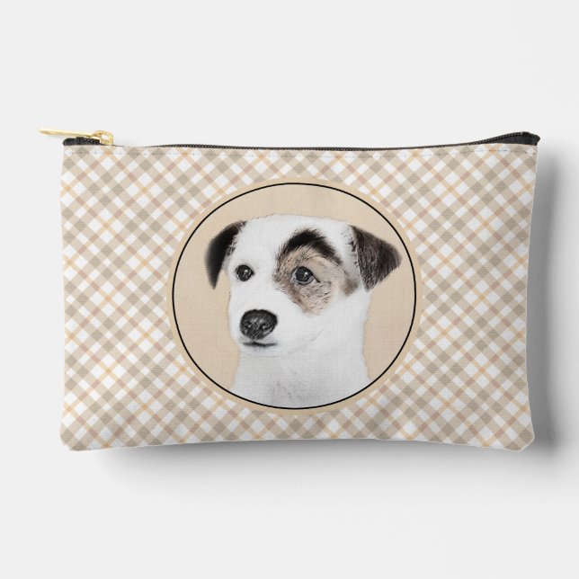 Pochette À Accessoires Parson Jack Russell Terrier Peinture Chien d'anima (Recto)