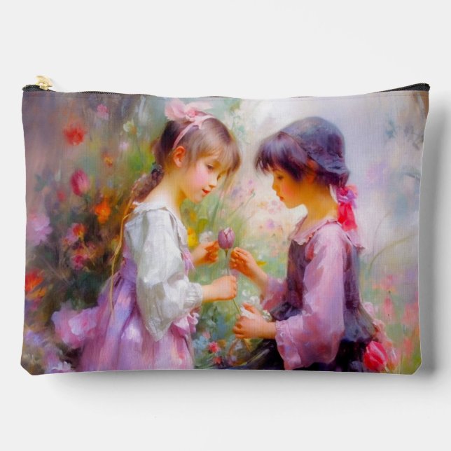 Pochette À Accessoires Partager Roses et amitié (Recto)