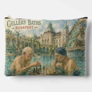 Pochette À Accessoires Partie d'échecs Gellert Baths Budapest Hongrie