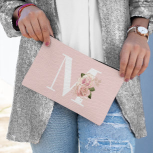 Pochette À Accessoires Parties scintillant or rose flou et monogramme bla