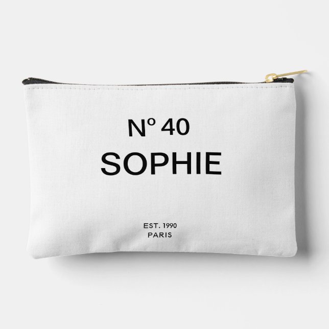 Pochette À Accessoires Pas de 40 French Chic 40e Anniversaire (Verso)