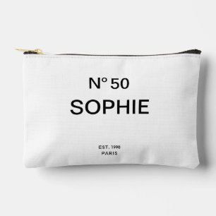 Pochette À Accessoires Pas de 50ème élégance française fête d'anniversair
