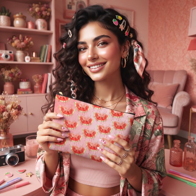 Pochette À Accessoires Pastèque (Créateur téléchargé)