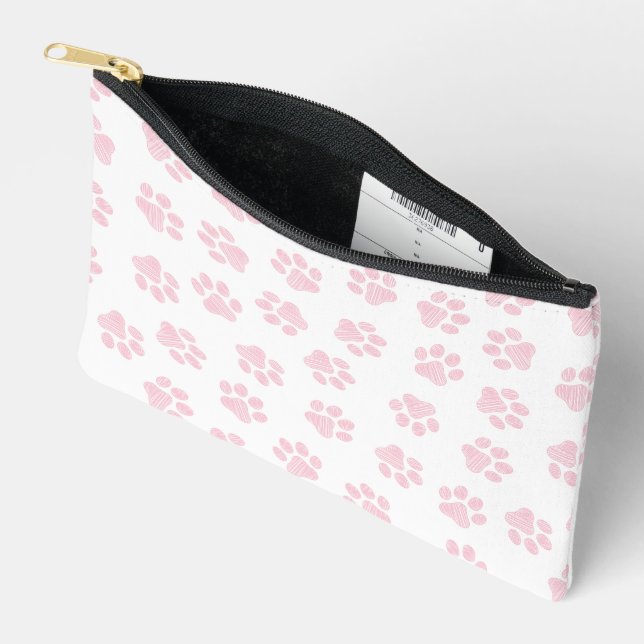 Pochette À Accessoires Pâtes de chien, Pâtes de chien, Bébé Pâtes roses (Ouvrir)