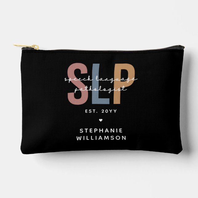 Pochette À Accessoires Pathologiste du langage SLP personnalisé (Recto)