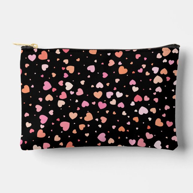 Pochette À Accessoires Pattern Valentine`s 2023 Background With Heart     (Recto)