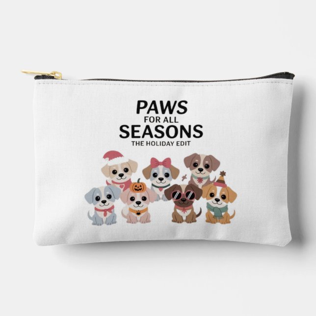 Pochette À Accessoires Pattes pour toutes les saisons : L'édition des Fêt (Recto)