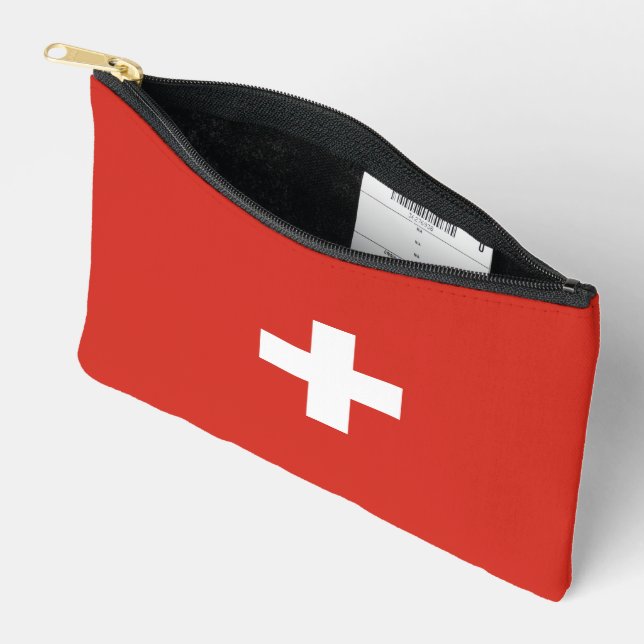 Pochette À Accessoires pavillon suisse (Ouvrir)
