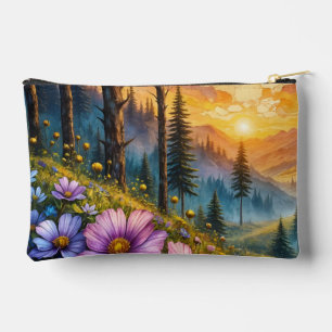 Pochette À Accessoires Paysage de lever de soleil dans la vallée de monta