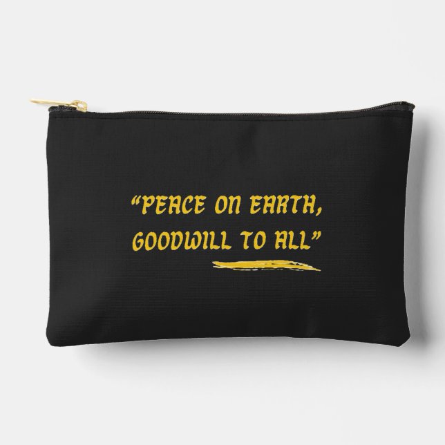 Pochette À Accessoires Peace on Earth Goodwill to All-  (Recto)