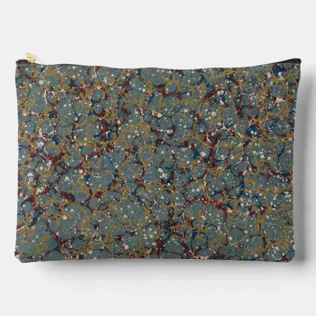 Pochette À Accessoires Peinture Abstraite Marbrée (Recto)