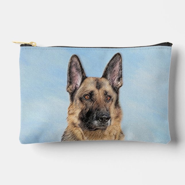 Pochette À Accessoires Peinture berger allemande Tan mignonne Art chien o (Recto)