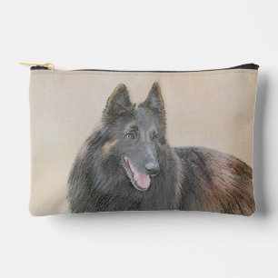 Pochette À Accessoires Peinture de Berger belge Tervuren Fauve Art canin
