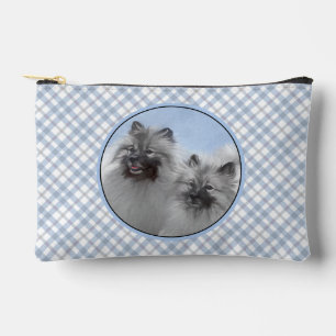 Pochette À Accessoires Peinture de Keeshond 2 Keeshonden Art canin origin