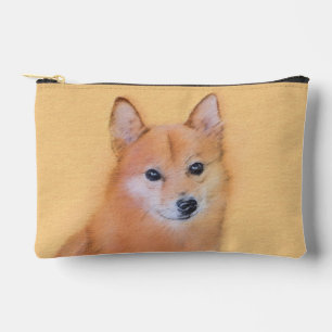 Pochette À Accessoires Peinture Spitz Finlandais Chien Original Mignon Ar