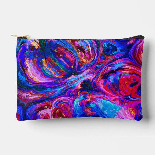 Pochette À Accessoires Peintures à teintes pourpres modernes (Recto)