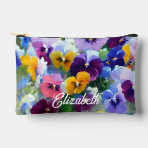 Pochette À Accessoires Pensées Colorées 