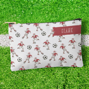 Pochette À Accessoires Père Noël de football Personnalisé de Noël
