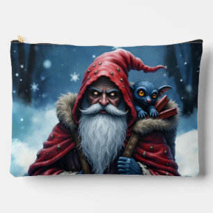 Pochette À Accessoires Père Noël Frostbite et son elfe de malice.