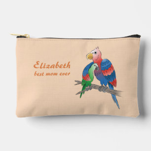 Pochette À Accessoires Perroquets de la fête des mères