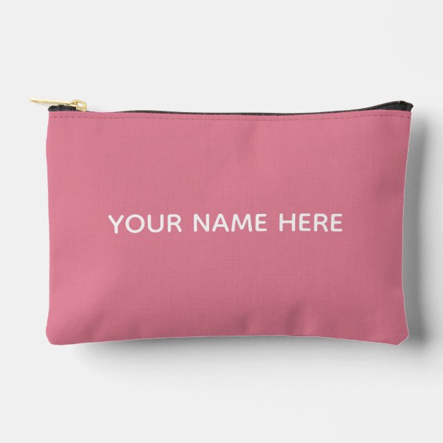 Pochette À Accessoires Personalized Name Stylish Modern Elegant Minimal (Recto)