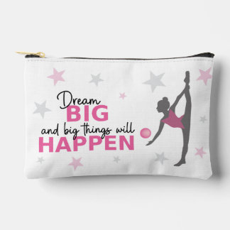 Pochette À Accessoires Personalized Rhythmic Gymnast Dream Big Zipper Pou