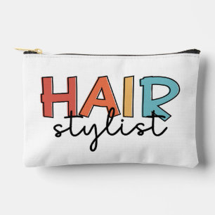 Pochette À Accessoires Personnalisé Hair Styliste Retro Coiffeur Cadeau