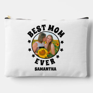 Pochette À Accessoires Personnalisée Meilleure maman Jamais Photo Fête de