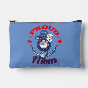 Pochette À Accessoires Personnaliser Chien Tag Fier U.S. Coast Guard Mama