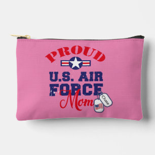 Pochette À Accessoires Personnaliser Chien Tag U.S Air Force Maman