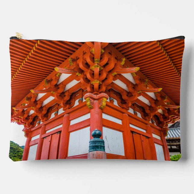Pochette À Accessoires Perspective ascendante de la pagode, Miyajima (Recto)