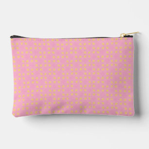 Pochette À Accessoires Petal Pop – Motif Géométrique Sans Couture Rose et