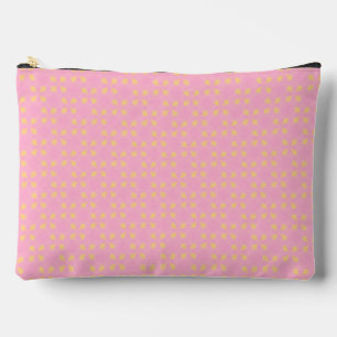 Pochette À Accessoires Petal Pop – Motif Géométrique Sans Couture Rose Et