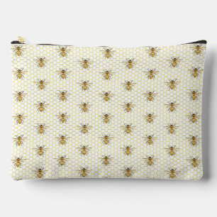 Pochette À Accessoires Petite Abeille en Route Baby Shower Jaune