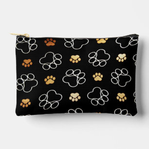 Pochette À Accessoires Petite valise Abstraite Empreinte de patte de chio