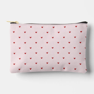 Pochette À Accessoires Petits cœurs rouges Mignons roses Saint-Valentin