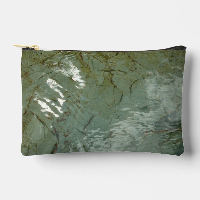 Pochette À Accessoires Photo de la nature de dalles rocheuses couvertes d (Recto)