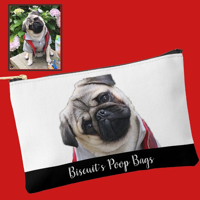 Pochette À Accessoires Photo Personalized Dog Mom with Photo          Acc (Créateur téléchargé)