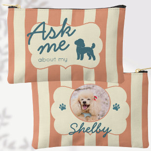 Pochette À Accessoires Photo personnalisé Demandez-moi des nouvelles de m