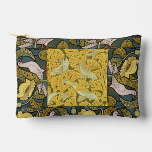 Pochette À Accessoires Pigeon Blue Yellow Fish Art Nouveau