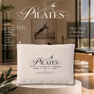 Pochette À Accessoires Pilates de luxe Les principes fondamentaux Noir