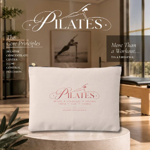 Pochette À Accessoires Pilates de luxe Les principes fondamentaux Rose