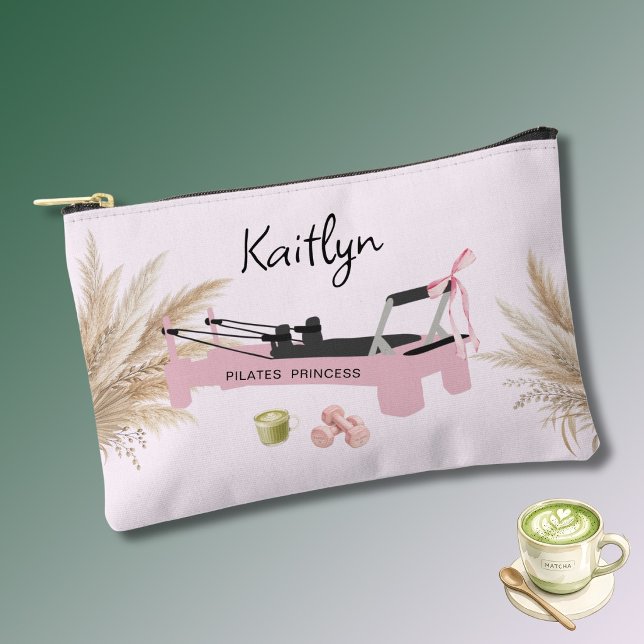 Pochette À Accessoires Pilates Princess Rose Reformer & Matcha  (Créateur téléchargé)