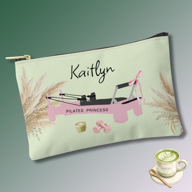 Pochette À Accessoires Pilates Princess Rose Reformer & Matcha (Créateur téléchargé)