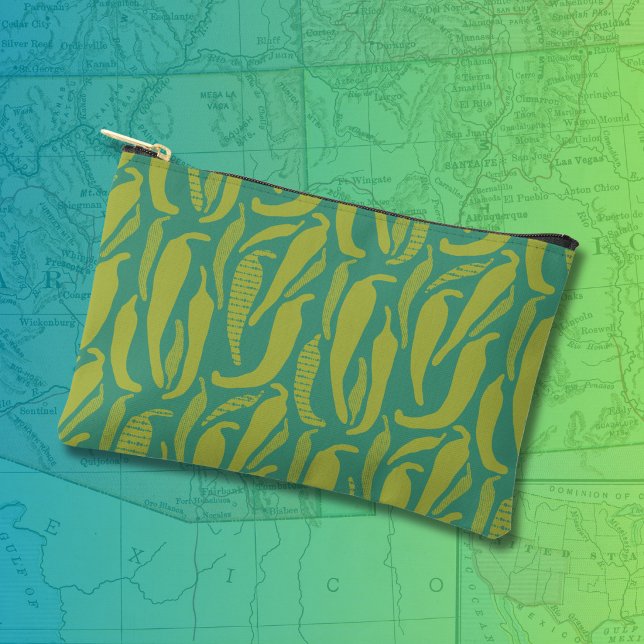 Pochette À Accessoires Piment Vert Hatch Modèle Nouveau-Mexique (Créateur téléchargé)