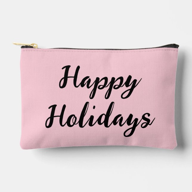 Pochette À Accessoires Pink pastel joyaux vacances Noël stylet simple (Recto)