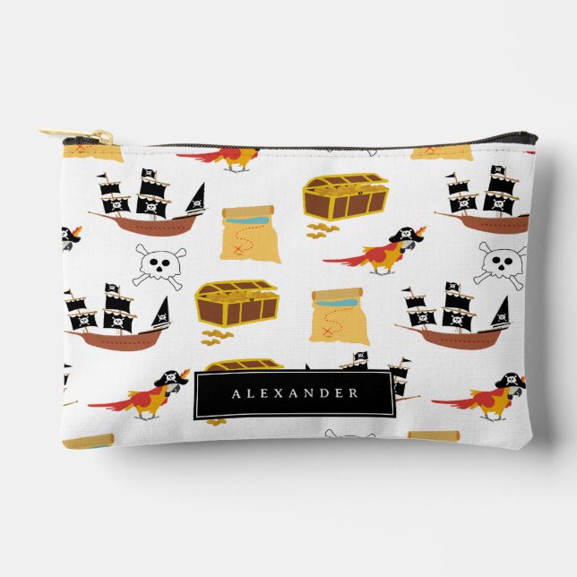 Pochette À Accessoires Pirate Ship Treasure Motif à thème de coffre (Recto)